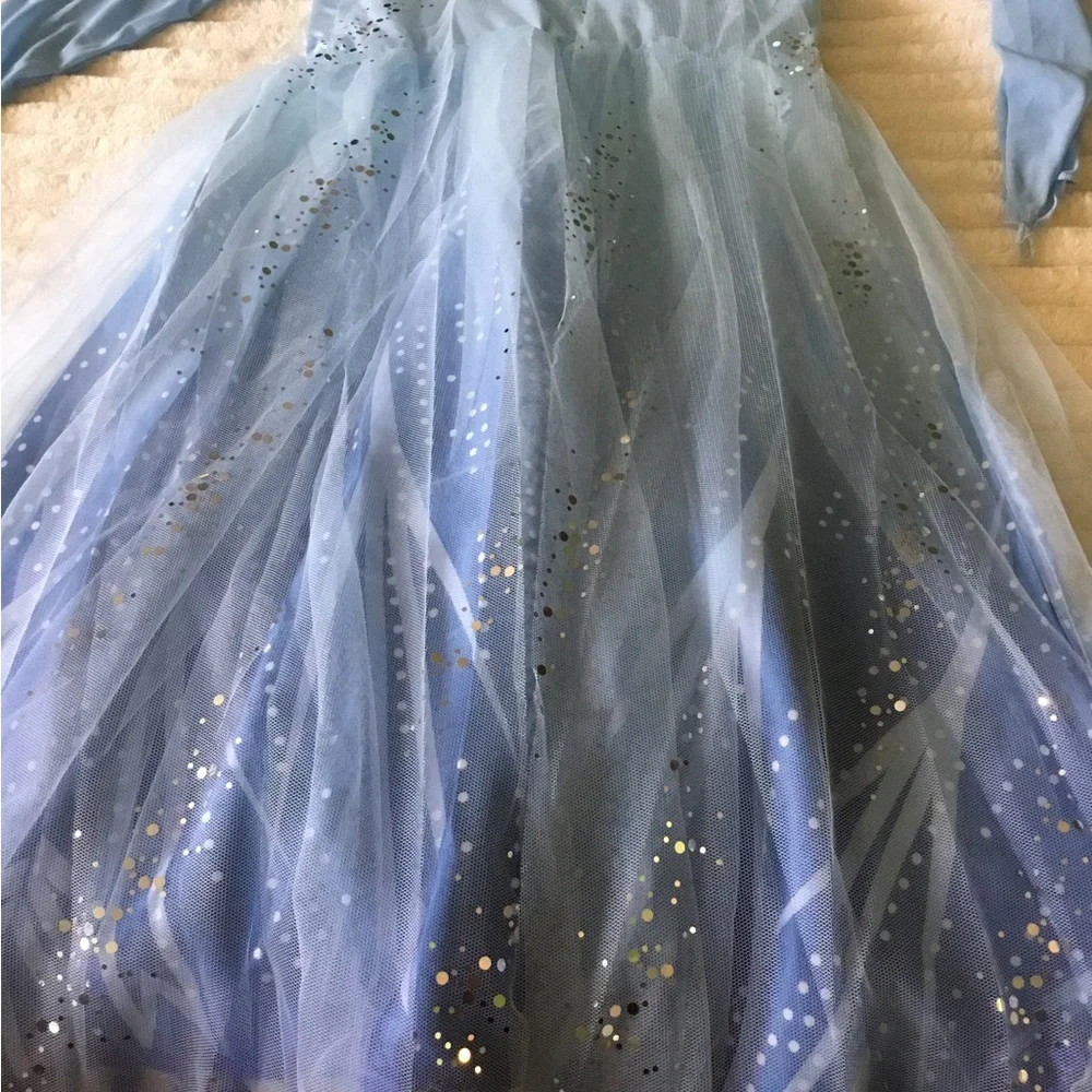 Light Blue Sparkle Princess Costume Dress for Kids - Brand: